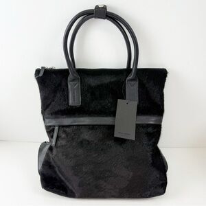 Brix & Bailey Black Convertible Leather Backpack Purse NWT NEW